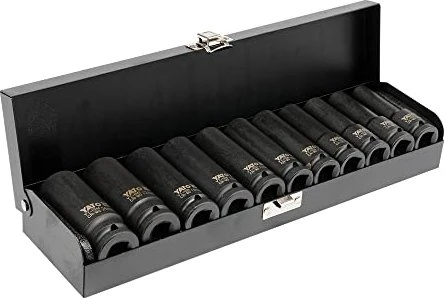Yato YT-1054 Steckschlüsselsatz inkl. Werkzeugbox, 11-tlg.