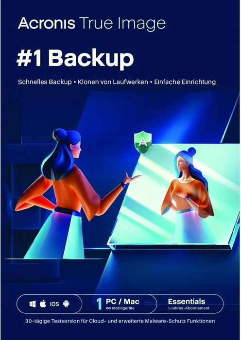 Acronis Cyber Protect Home Office Essentials, 1 User, 1 Jahr, ESD (multilingual) (Multi-Device)