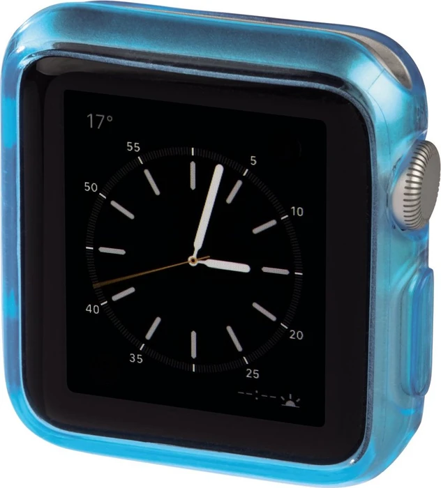 Hama Cover Crystal für Apple Watch 42mm blau/transparent