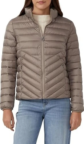 s.Oliver Packbare leichte Steppjacke mit Stehkragen Funktionsjacke braun (Damen)