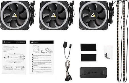 Antec Prizm 120 ARGB 3+2+C, LED-Steuerung, LED-Strips, 120mm, 3er-Pack