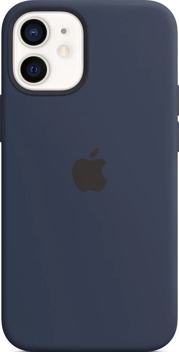 Apple Silikon Case mit MagSafe für iPhone 12 Mini dunkelmarine