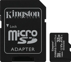 Kingston Canvas Select Plus R100 32GB Kit, UHS-I U1, A1, Class 10