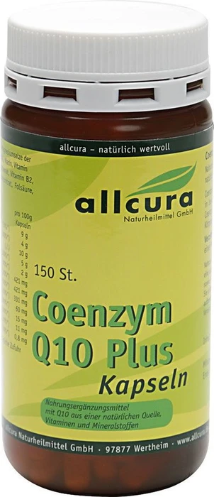 allcura Coenzym Q10 Plus Kapseln, 150 Stück