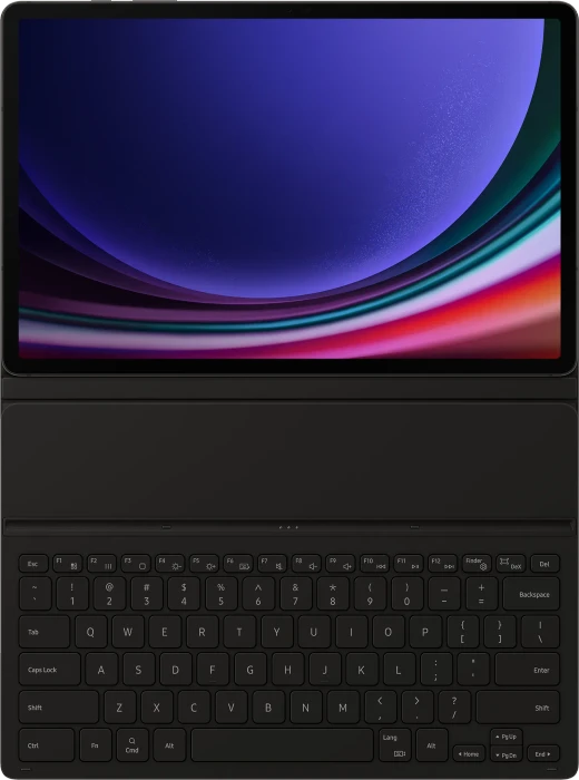 Samsung EF-DX810 Book Cover Keyboard Slim für Galaxy Tab S9+ / S9 FE+ / S10+, schwarz, DE