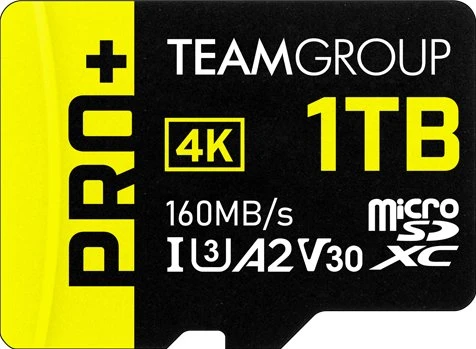 TeamGroup Pro+ R160/W110 1TB, UHS-I U3, A2, Class 10