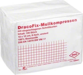 Dr. Ausbüttel DracoFix OP-Kompressen unsteril 8-fach, 10 x 10cm, 100 Stück