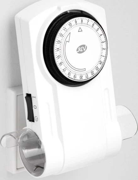 REV Ritter mechanische Zeitschaltuhr 2-fach, weiß