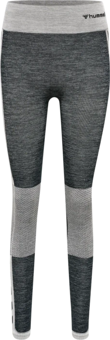 hummel CLEA Seamless Tight Hose lang black/white melange (Damen)