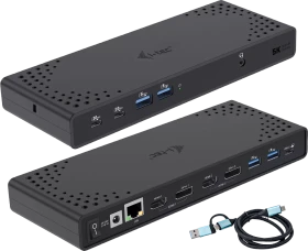 i-tec Dual Display Docking Station Gen2 (EU), USB-C 3.1 [Buchse] (CADUA4KDOCKPDL2)