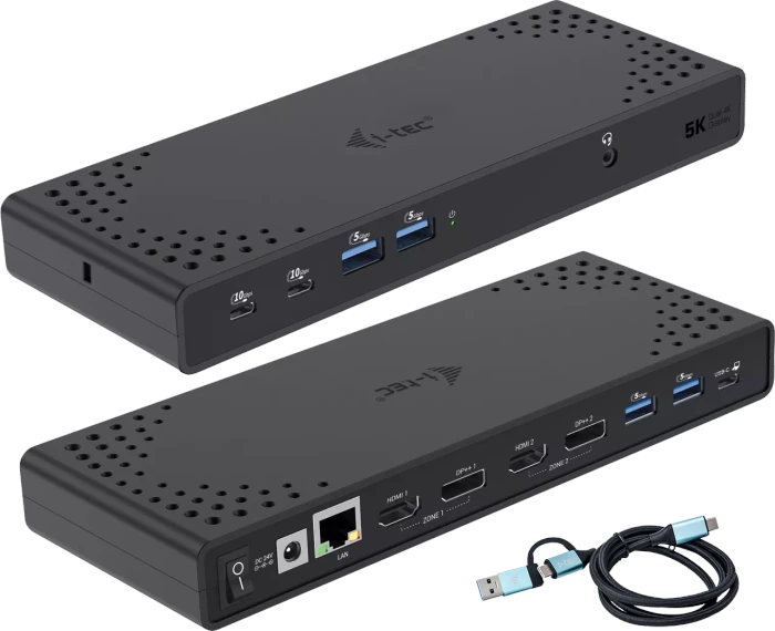 i-tec USB 3.0 / USB-C / Thunderbolt 3 Dual-Display-Dockingstation Image