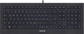 Cherry STRAIT Corded Keyboard schwarz, USB, DE