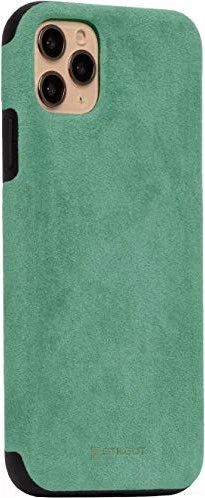 Stilgut Alcantara Cover für Apple iPhone 11 Pro Max grün