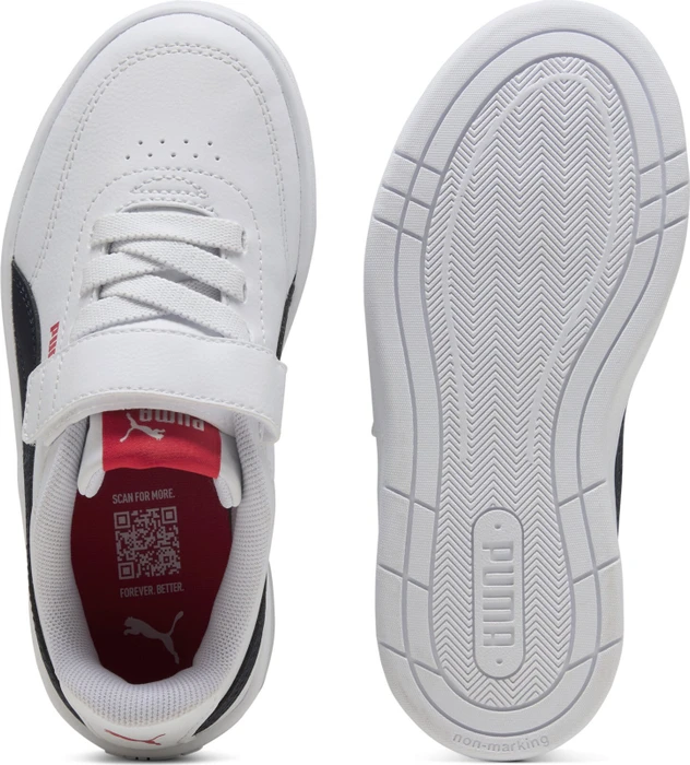 Puma Court Classic Clean puma white/new navy/for all time red (Junior)