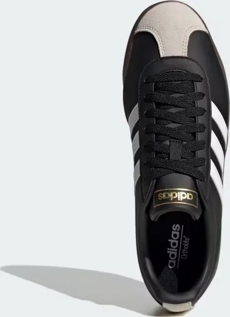 adidas VL Court 2.0 core black/cloud white/gum (Herren)