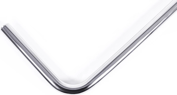 Alphacool Hardtube 13/10mm 90° 10/50cm, verchromt