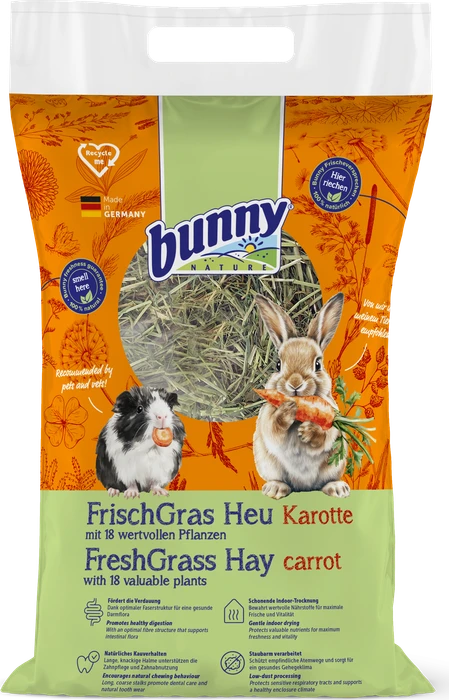 bunny Allgäuer Frisch Gras Heu mit Karotte