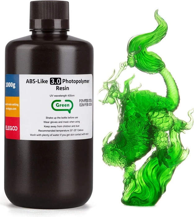 Elegoo ABS-like Resin V3.0 Green, 1.00kg