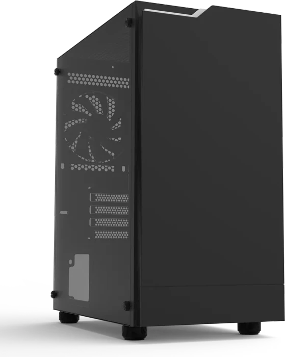 Zalman T4 Plus Black, Glasfenster