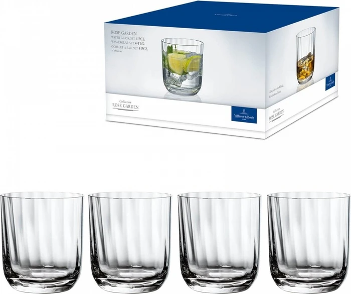 Villeroy & Boch Rose Garden Trinkglas, 4 Stück