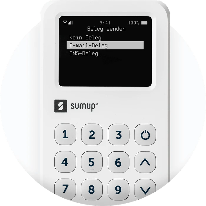 SumUp 3G+WIFI Bezahlterminal weiß, Payment Kit inkl. Bondrucker