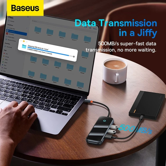 Baseus AcmeJoy 5-in-1 Hub, USB-C 3.0 [Stecker]