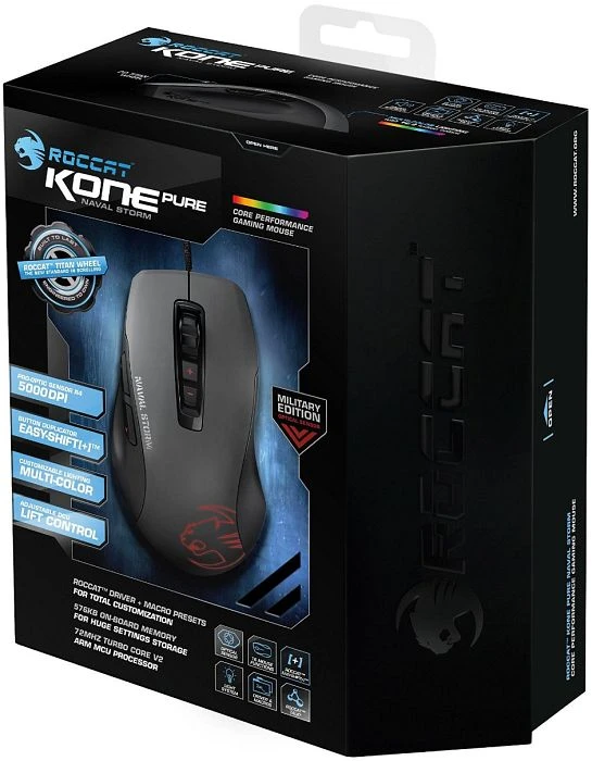 Roccat Kone Pure Military - Naval Storm, USB