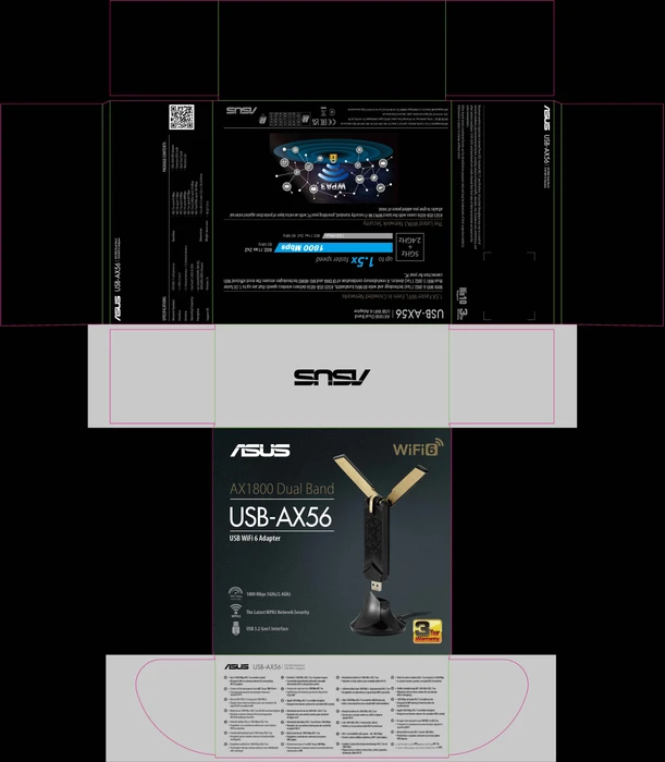 ASUS USB-AX56, 2.4GHz/5GHz WLAN, USB-A 3.0 [Stecker]