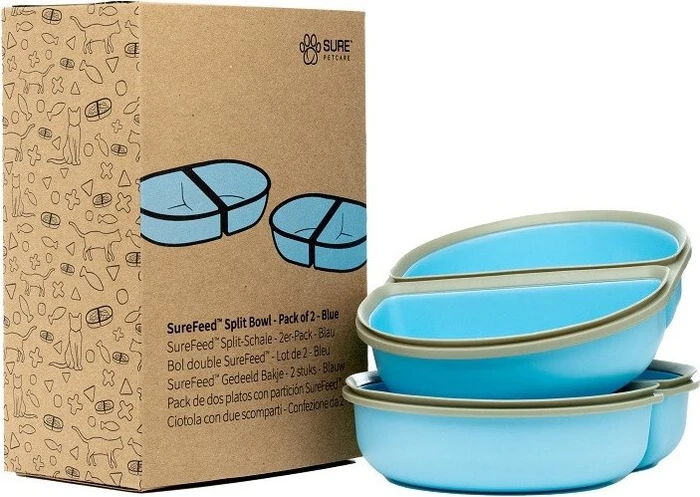 Sure Petcare SureFeed Split-Schalen-Paar, 340ml, blau
