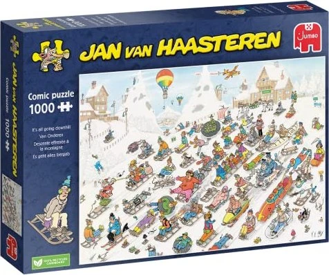 Jumbo Jan van Haasteren Es geht nur bergab