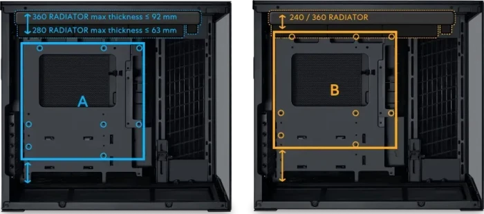 Lian Li O11 Dynamic Mini V2, schwarz, Glasfenster
