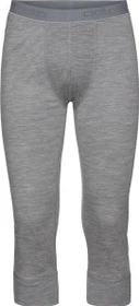 Odlo Natural Merino Warm Tights Hose 3/4 grey melange (Herren)