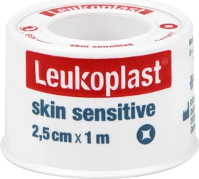 BSN medical Leukoplast skin sensitive weiß, 2.5cm x 1m, 1 Stück