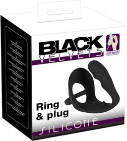 You2Toys Black Velvets Ring & Plug