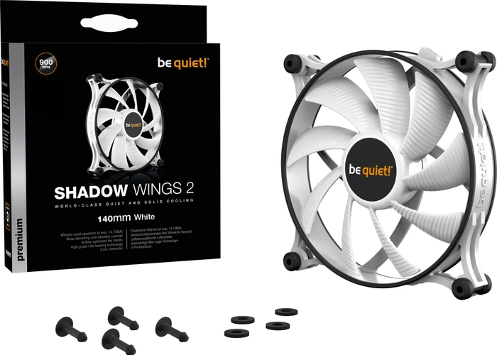 be quiet! Shadow Wings 2 White, 140mm