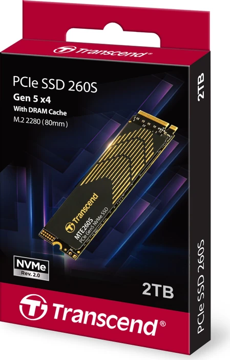 Transcend MTE260S - PCIe SSD 260S 2TB, M.2 2280 / M-Key / PCIe 5.0 x4