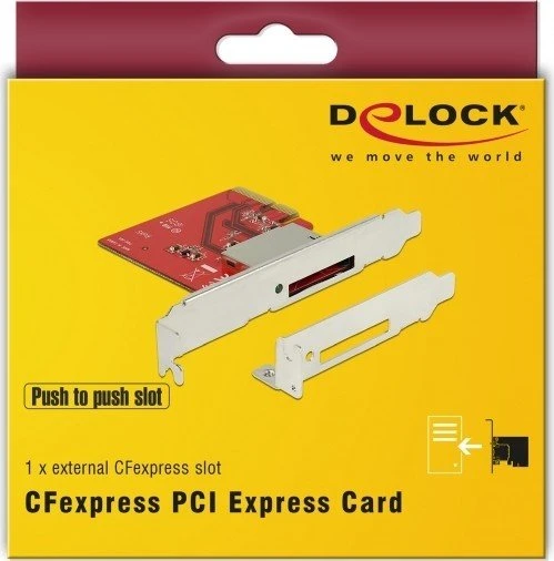 DeLOCK CFexpress Type B Single-Slot-Cardreader, PCIe 3.0 x4
