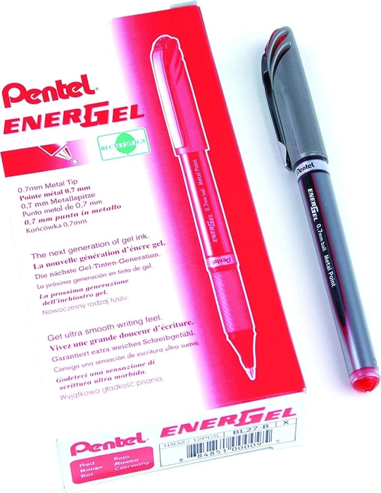 silber/rot, 12er-Pack