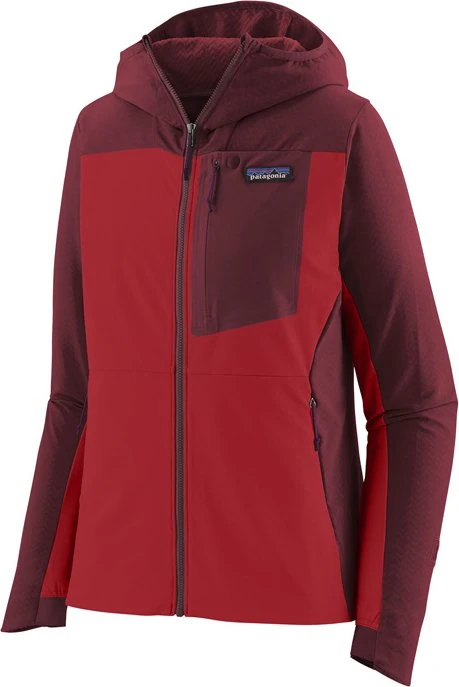Patagonia R1 CrossStrata Hoody Jacke touring red (Damen)