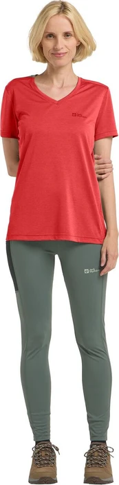 Jack Wolfskin Crosstrail Funktionsshirt kurzarm vibrant red (Damen)
