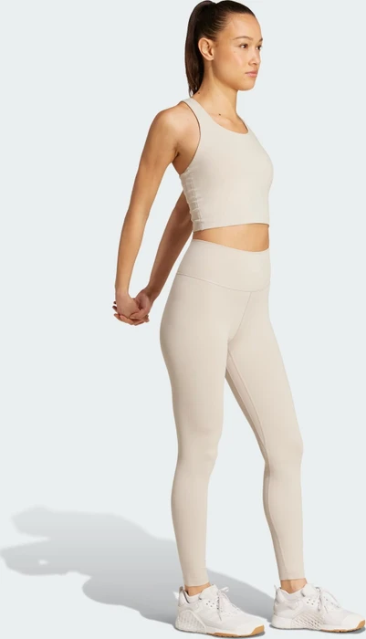 adidas All Me Medium-Support Bra Tanktop Sport-BH beige (Damen)