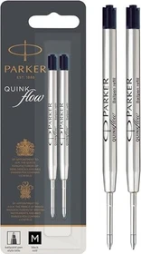 Parker Quinkflow Großraummine G2 M schwarz, 2er-Pack