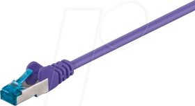 goobay Patchkabel, Cat6a, S/FTP, RJ-45/RJ-45, 1m, violett