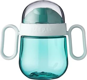 Mepal Mio 2.0 Antitropf Trinklernbecher, 6+M, 200ml, deep turquoise