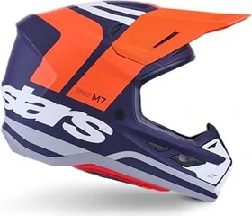 Alpinestars S-M7 Core matt orange/blau/weiß