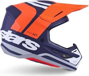 Alpinestars S-M7 Core matt orange/blau/weiß
