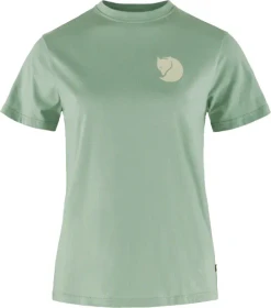 Fjällräven Fox Boxy Logo Funktionsshirt kurzarm misty green (Damen)
