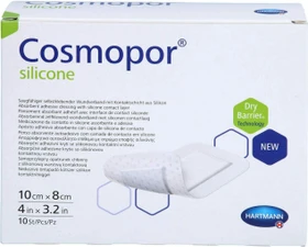 Hartmann Cosmopor silicone Wundverband steril, 8 x 10cm, 10 Stück