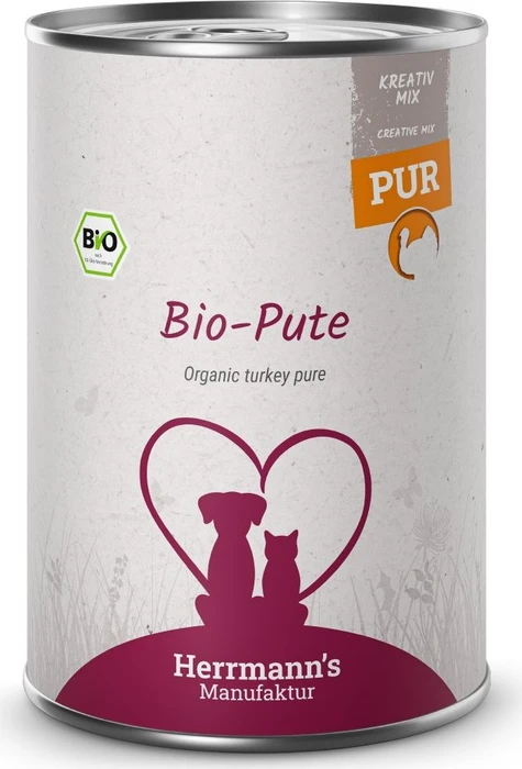 Herrmann's Manufaktur Bio-Pute Fleischdose, 2.40kg (6x 400g)