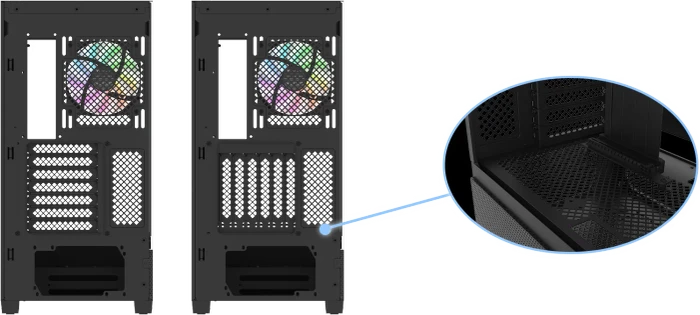 Thermaltake View 290 TG ARGB Black, schwarz, Glasfenster
